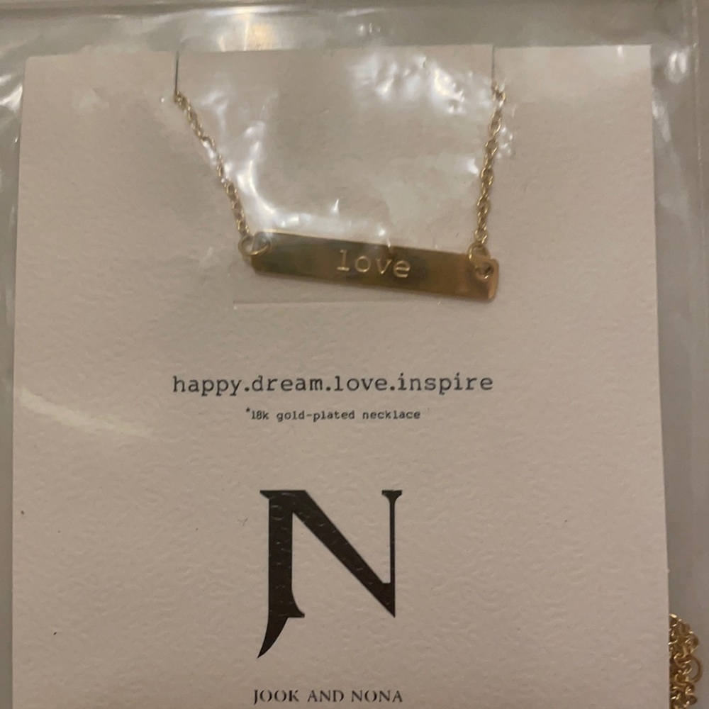 Jook and Nona 18k plated necklace